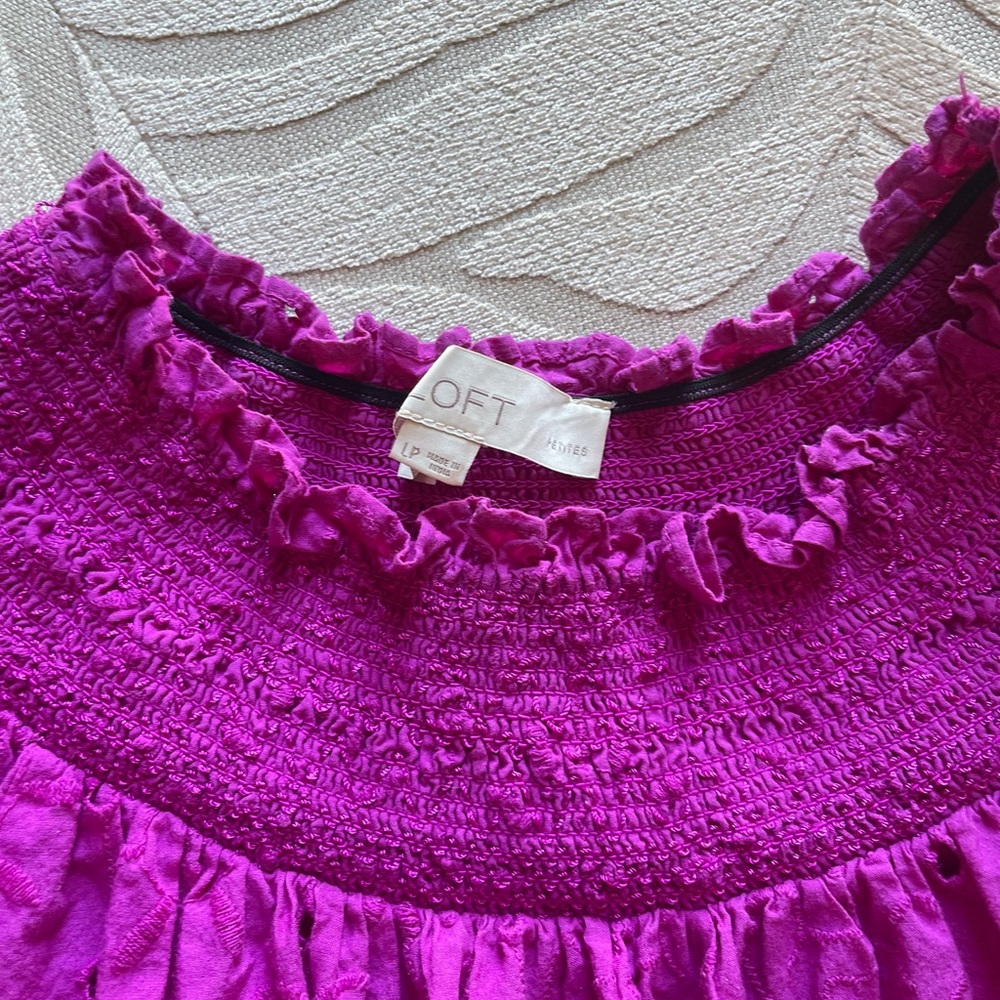 LOFT Smocked Blouse - Picture 4 of 4